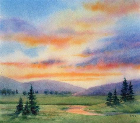 Landscape Painting Watercolor Watercolor Painting For Beginners