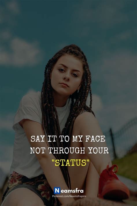 Attitude🤟 Face Sayings Quotes