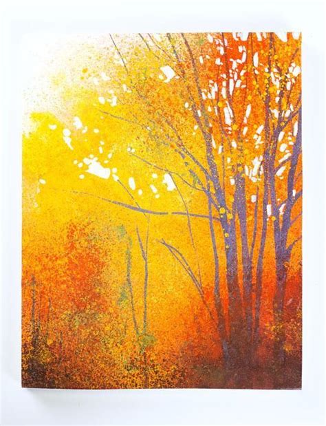Painting Trees in Acrylic Painting Class | Painting, Landscape paintings, Watercolor trees