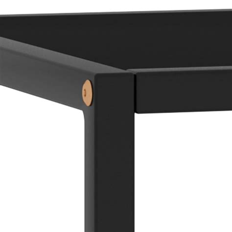 Tea Table Black with Black Glass 90x90x50 cm – Home and Garden | All