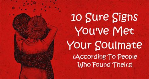 10 Sure Signs Youve Met Your Soulmate According To People Who Found