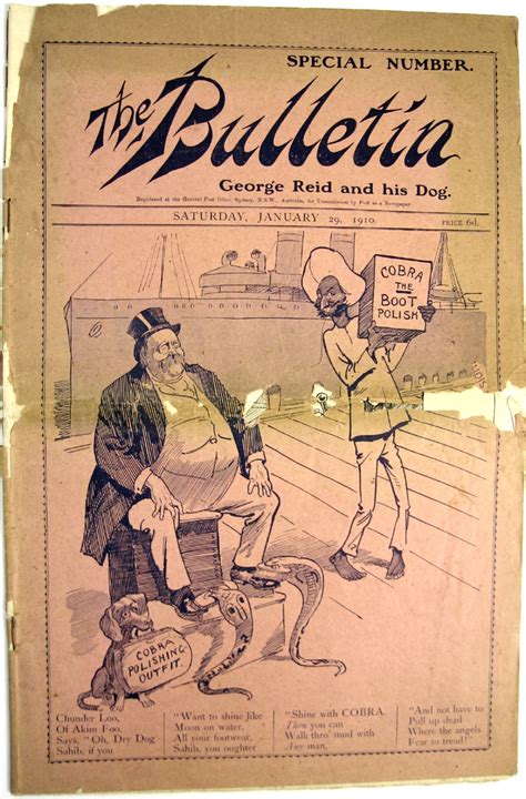 1910 The Bulletin Magazine Australias Migration History Timeline