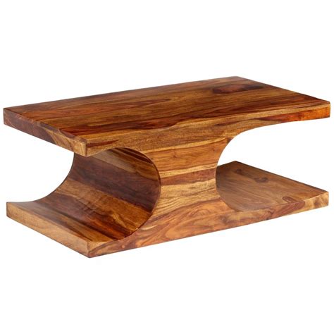 Solid Sheesham Wood Coffee Table Complete Storage Solutions