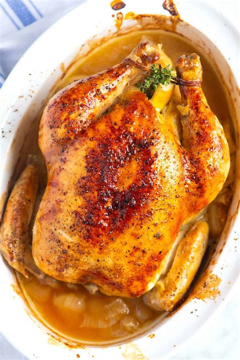 Simple Whole Roasted Chicken With Lemon 2023