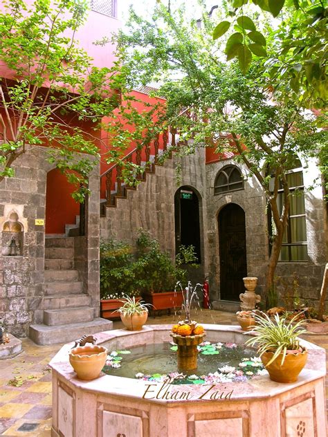 Courtyard Damascus Syria Islamic Architecture