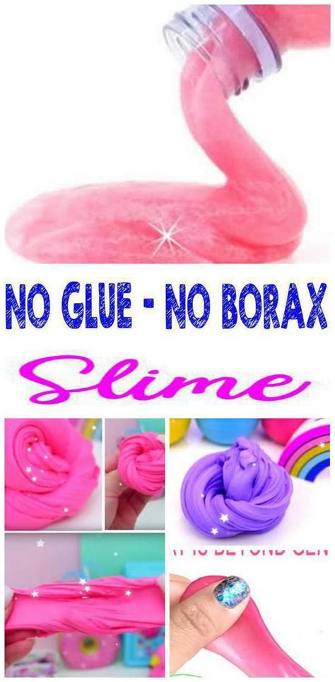 Make slimy silly putty with glue and borax. DIY Slime NO Glue Recipes | Homemade slime, Slime without glue recipe, Slime no glue