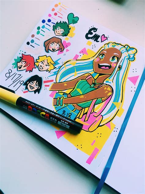 POSCA PENS Marker Art Sketch Book Art Sketchbook