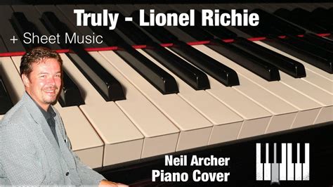 Truly Lionel Richie Piano Cover Sheet Music YouTube