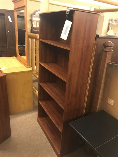 Tall Bookcase In Cherry Finish Delmarva Furniture Consignment