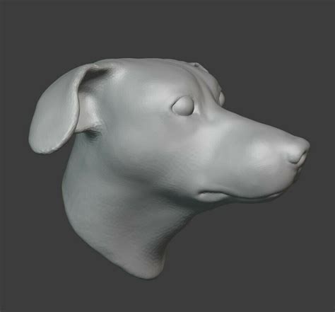 Download File Dog Head • 3d Print Design ・ Cults
