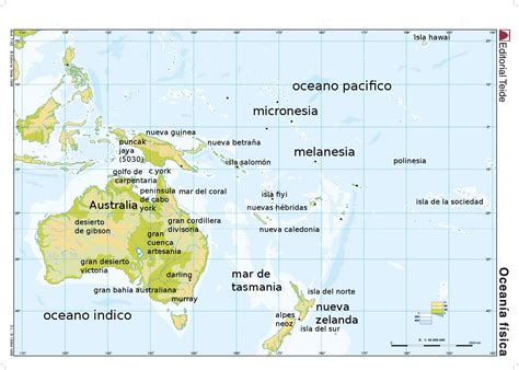 Mapa De Oceanía Con Nombres Imagui