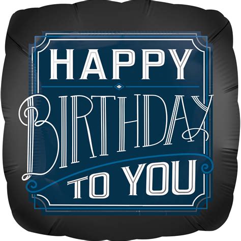 Gift baskets, sports gifts and more, come to gifts.com now! Folijski balon Happy Birthday Man