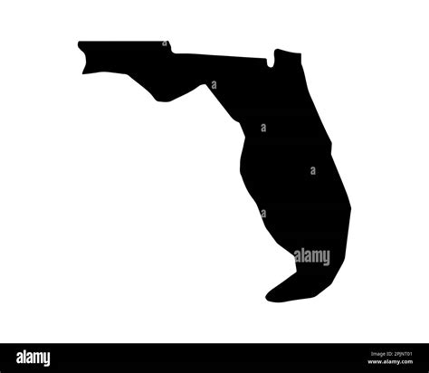 Mapa Del Estado De Florida Mapa Estatal De Eeuu Símbolo De Silueta