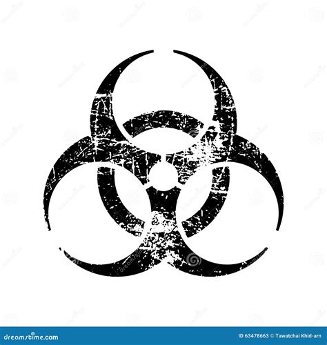Black Biohazard Symbol Vector Illustration 14160918