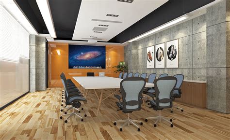 3d Model Modern Office Meeting Room Vr Ar Low Poly Cgtrader