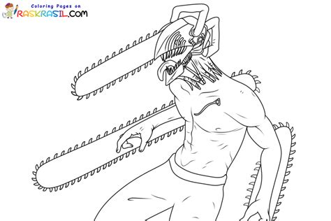Dibujos De Chainsaw Man Para Colorear Raskrasil