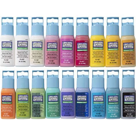 Gallery Glass Window Color Paint Set 2 Oz Promoggii Best Selling