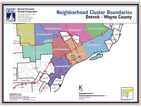 Detroit Neighborhood Cluster Boundaries Cityscape 2 Detroit Pint
