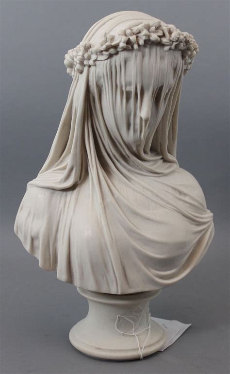 the veiled maiden bust statue the bride veined polished artofit