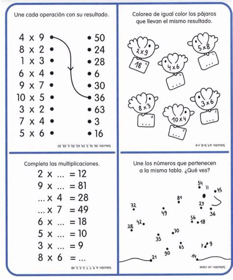 250 Fichas Para Trabajar Las Tablas De Multiplicar Imagenes