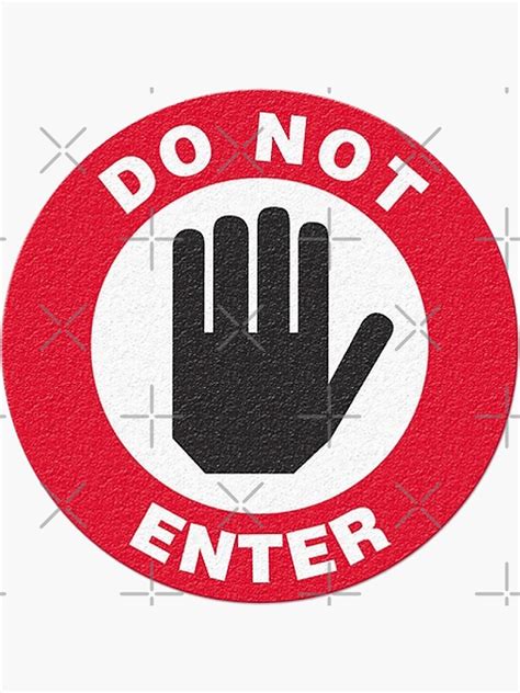 Do Not Enter Sticker By Unionpride Redbubble