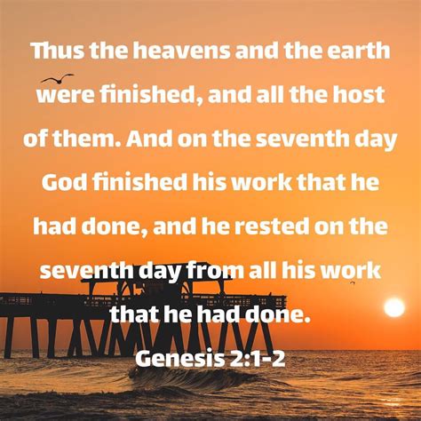 Genesis 2 Finish Him Seven Days The Seven Christian Faith Seventh