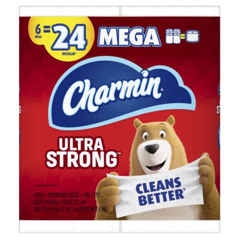 Charmin Ultra Strong Mega Roll Toilet Paper 6 Rolls Harris Teeter