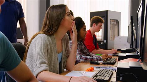 Design Students Working On Computers In Stock Footage Sbv 323492001