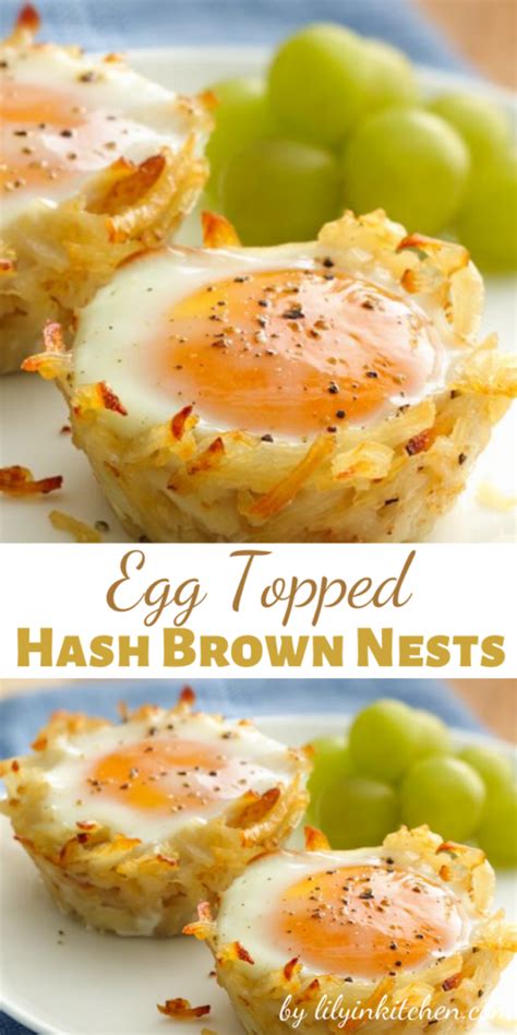 Prepare betty crocker hash browns according to package instructions. Egg Topped Hash Brown Nests - Recipes
