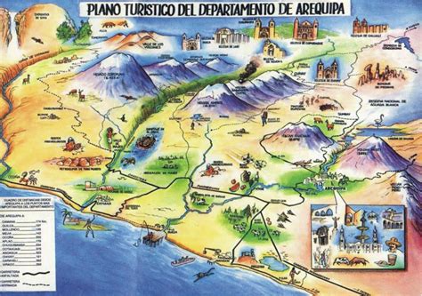 Mapa De Arequipa Departamento De Plein Air Paintings Vintage World