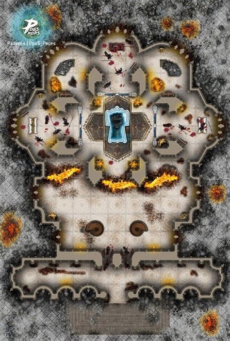 High Hall Cathedral Descent Into Avernus Battlemaps Dungeons And