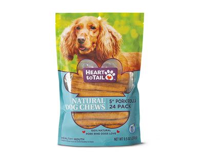 Aldi considered the best price for their grain free dog food comparing with other manufacturer. Heart to Tail Natural Dog Chews | ALDI US
