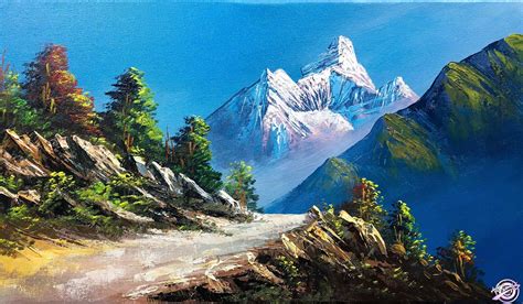 Beautiful Mountain Landscape Painting