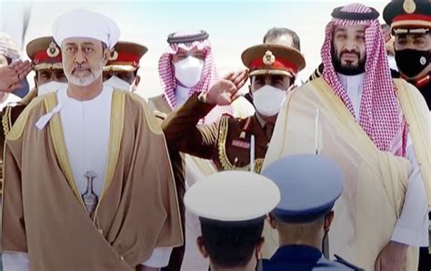 his majesty sultan haitham arrives in saudi arabia the arabian