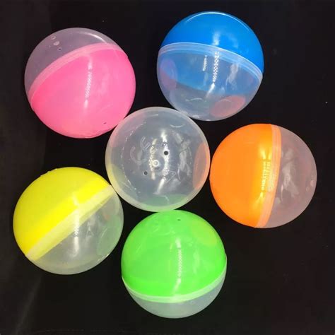 100mm Plastic Capsule Toy Capsules For Vending Empty Half Clear Half Colored Plastic Toys Ball