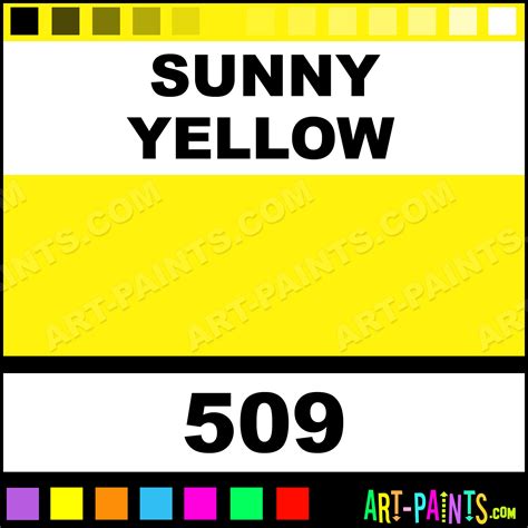 Sunny Yellow Plaid Acrylic Paints 509 Sunny Yellow Paint Sunny
