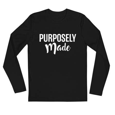 Purposely Made Men S Long Sleeve Fitted Crew In 2022 Long Sleeve Tshirt Men Crew Shirt