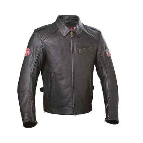 Mens Throttle Jacket Black Leather By Indian Motorcycle