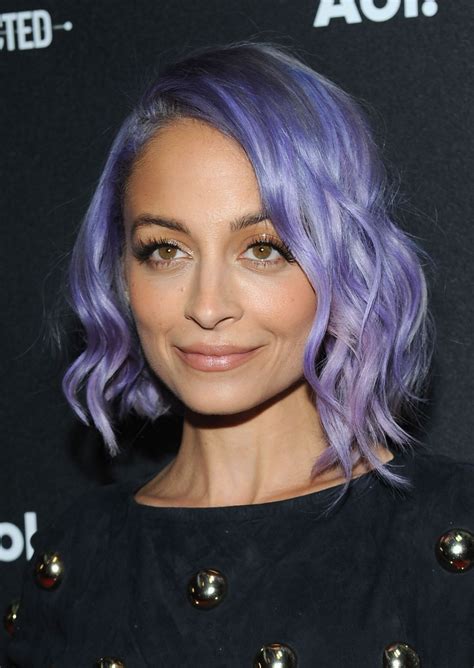 Nicole richie nice shaggy bob hair idea. Let's Check In on Nicole Richie's Purple Hair Color ...