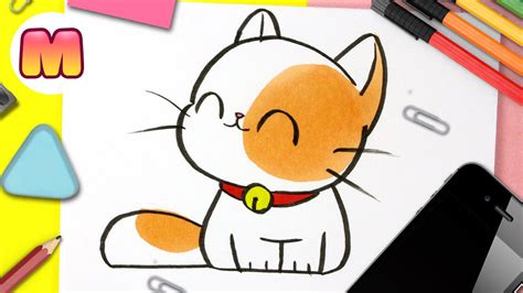 Como Dibujar Un Gato Kawaii 💖 Facil Paso A Paso 💖 Como Dibujar Un