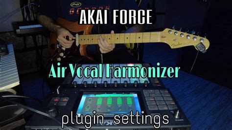 Akai Force Air Vocal Harmonizer Plugin Settings Youtube