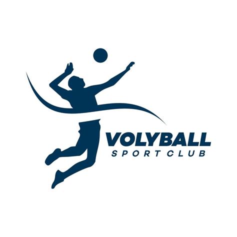 Volleyball Logo Vector Template Illustration 10629949 Vector Art At