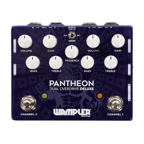 Wampler Dual Pantheon Deluxe Dual Overdrive Pedal Effects Chicago