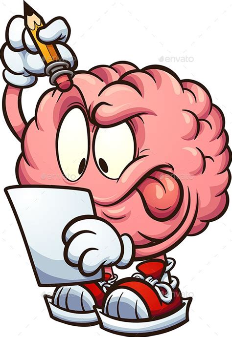 Thinking Brain Desenho de criança Ilustração do cérebro Desenho de