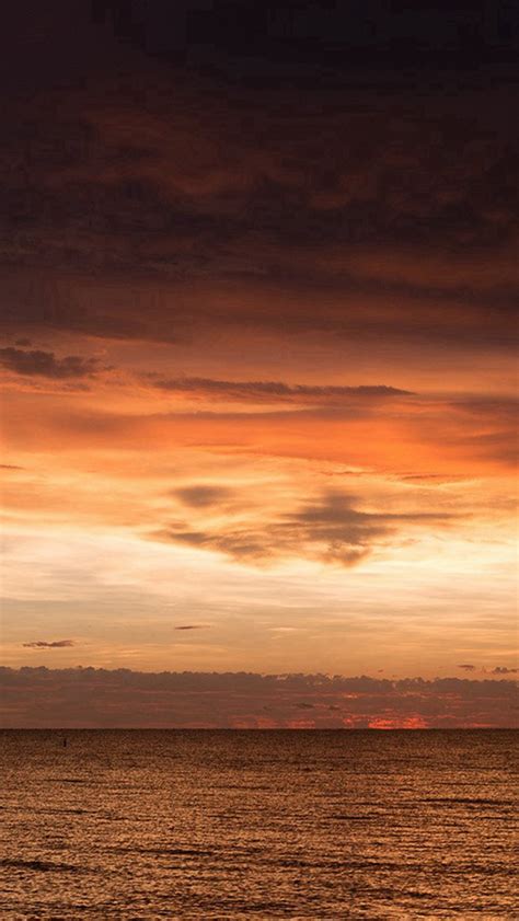 Sunset Lake Sea Water Sky Cloud Nature Iphone Wallpapers Free Download