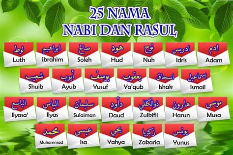 Nama Nama 25 Nabi Dan Rosul Yang Wajib Kita Ketahui Muslimidia