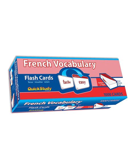 French Vocabulary Flash Card Set French Vocabulary Flashcards