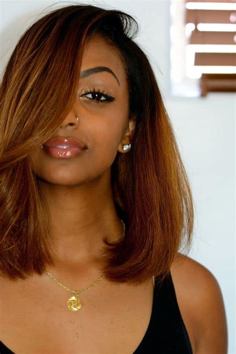 20 Most Flattering Hair Color Ideas For Dark Skin 2021