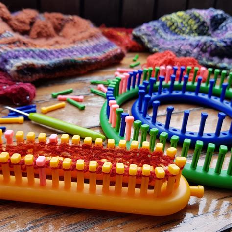 Knitting Looms With Removable Pegs For Different Yarn Weights Yarn