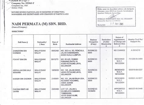 Official bcce past exam form a, track 9. .: NADI PERMATA (M) SDN.BHD.